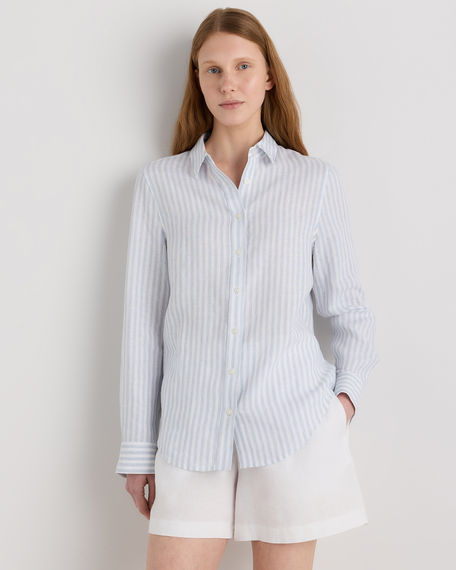 100% European Linen Long Sleeve Shirt