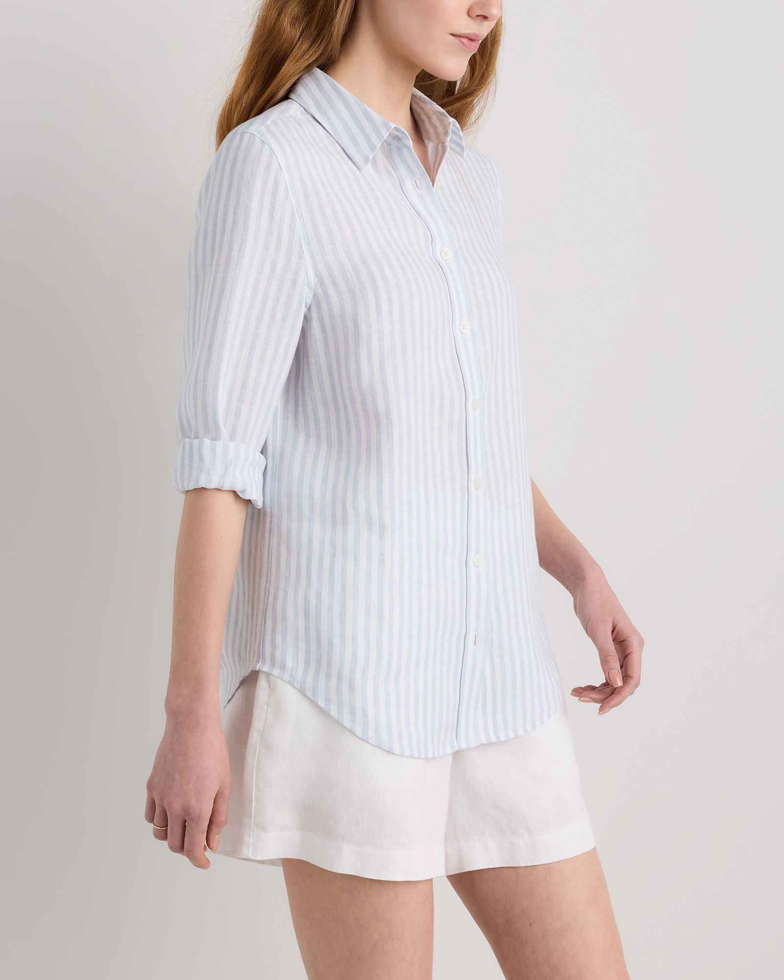 100% European Linen Long Sleeve Shirt