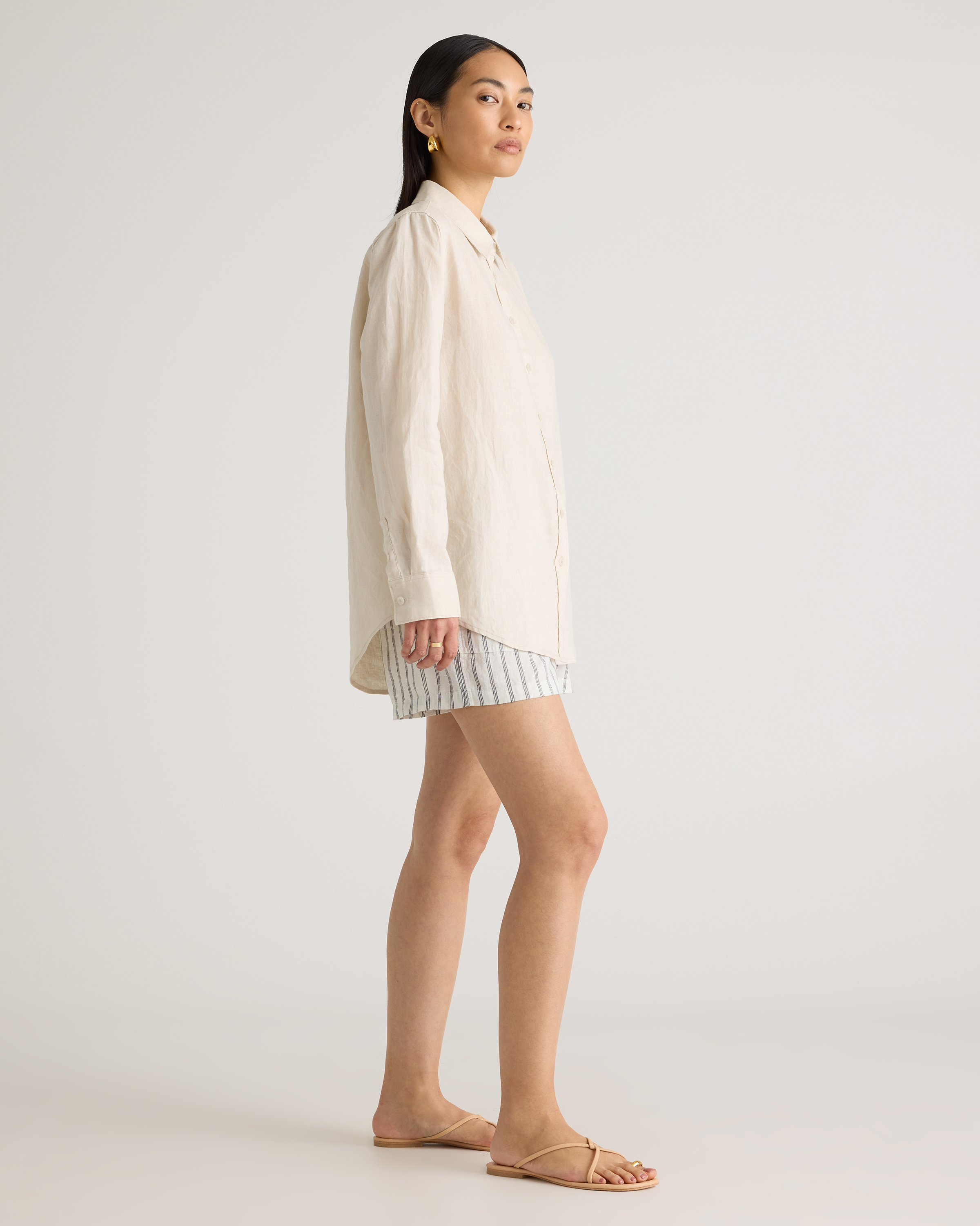 100% European Linen Long Sleeve Shirt