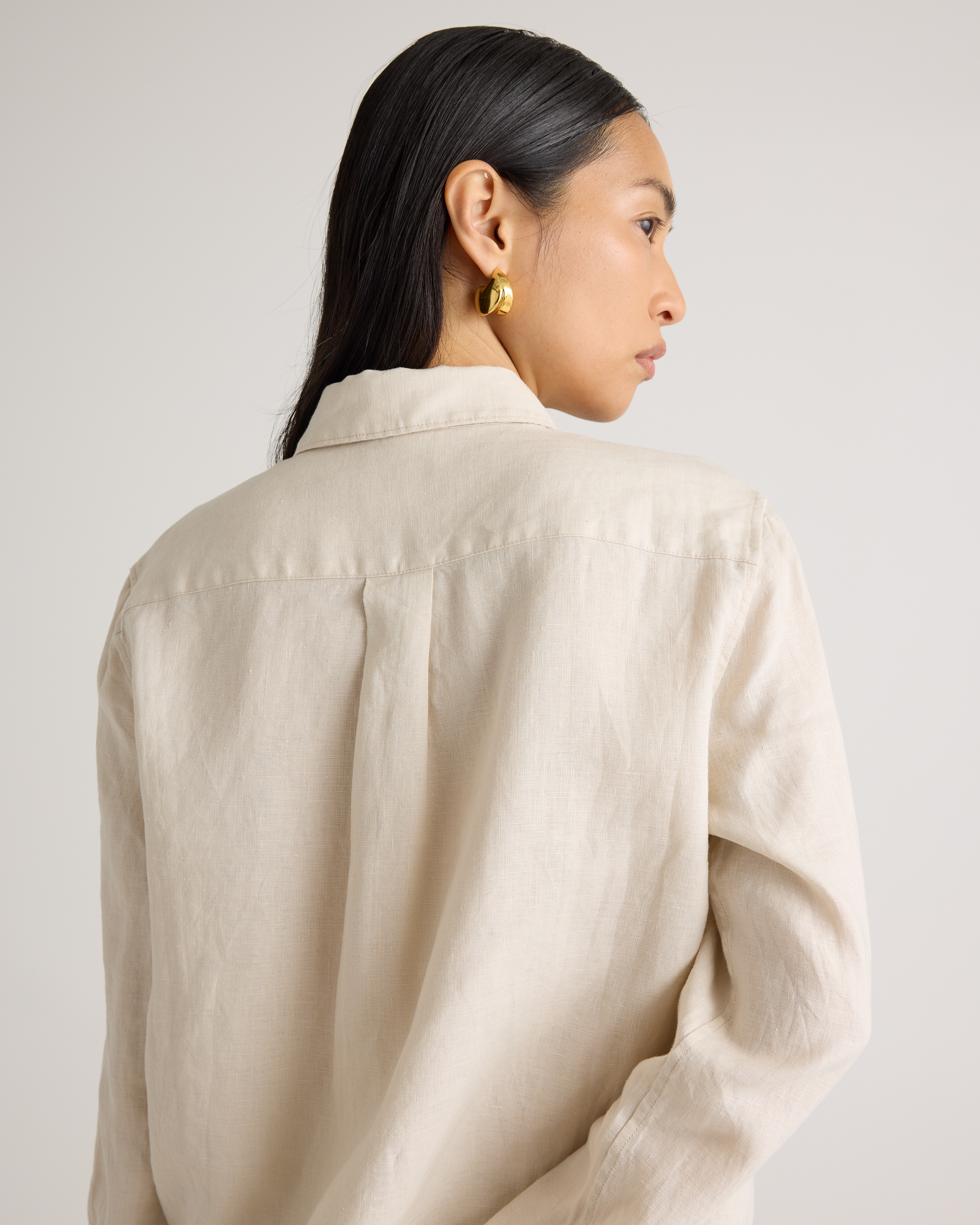 100% European Linen Long Sleeve Shirt