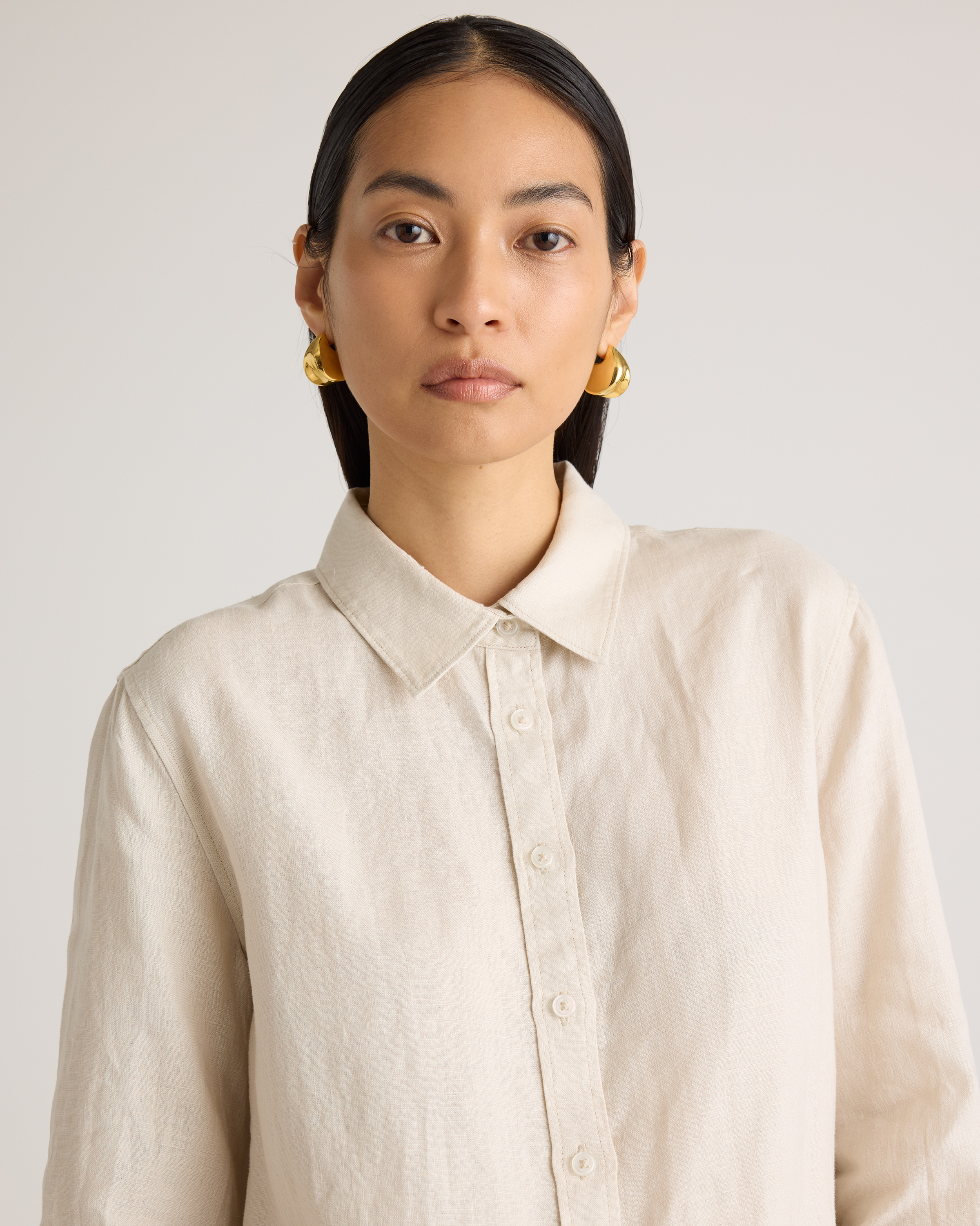 100% European Linen Long Sleeve Shirt