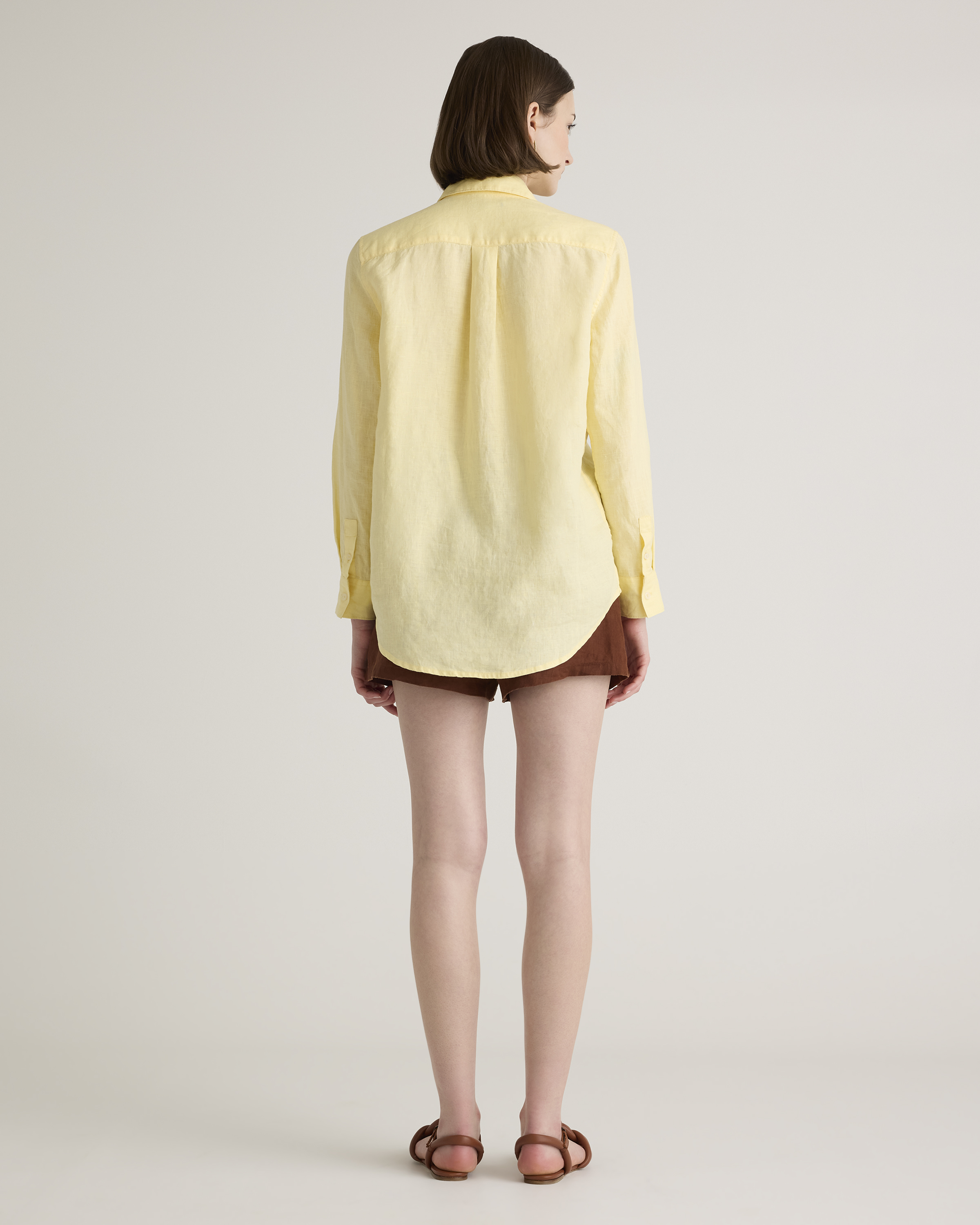 100% European Linen Long Sleeve Shirt