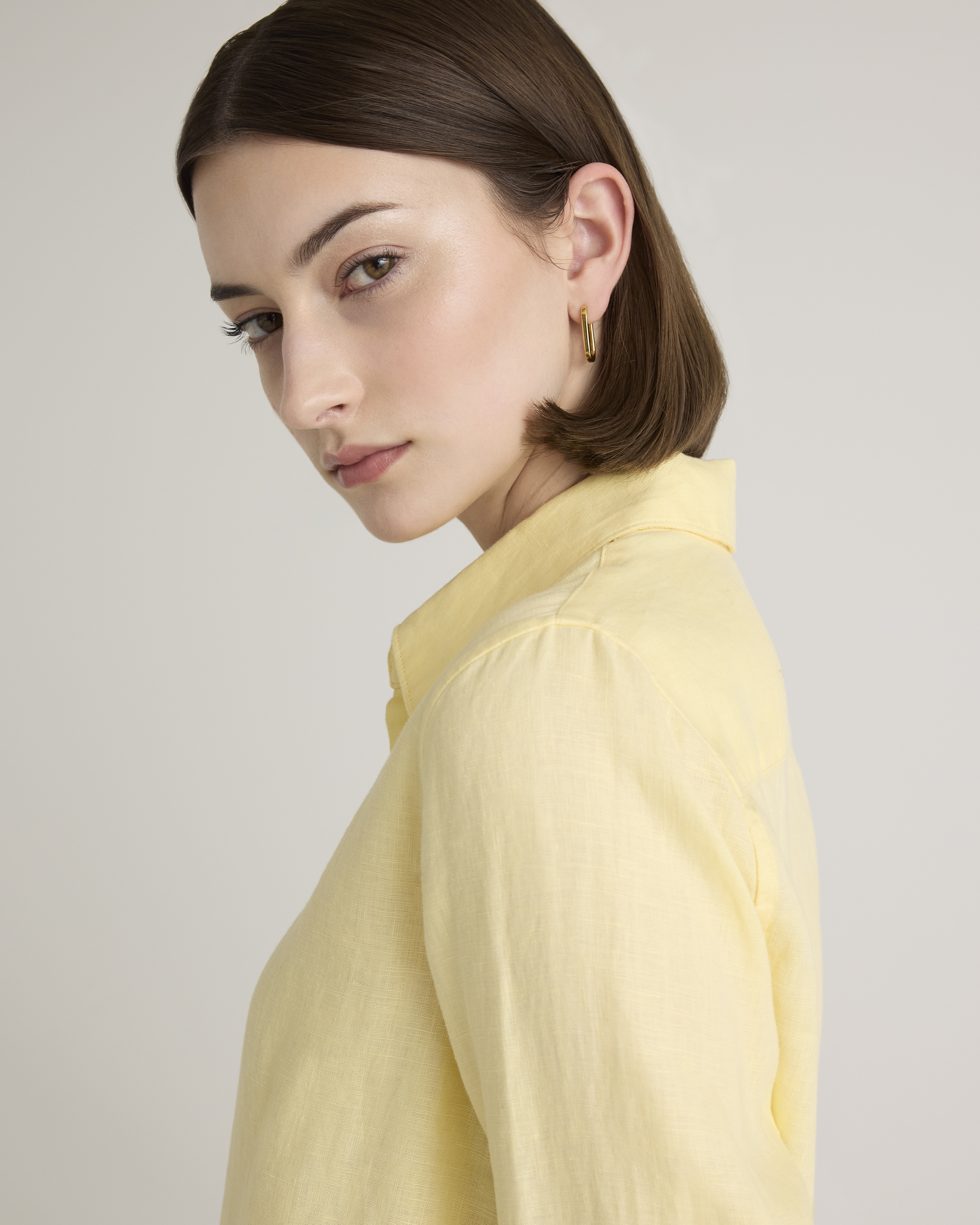 100% European Linen Long Sleeve Shirt