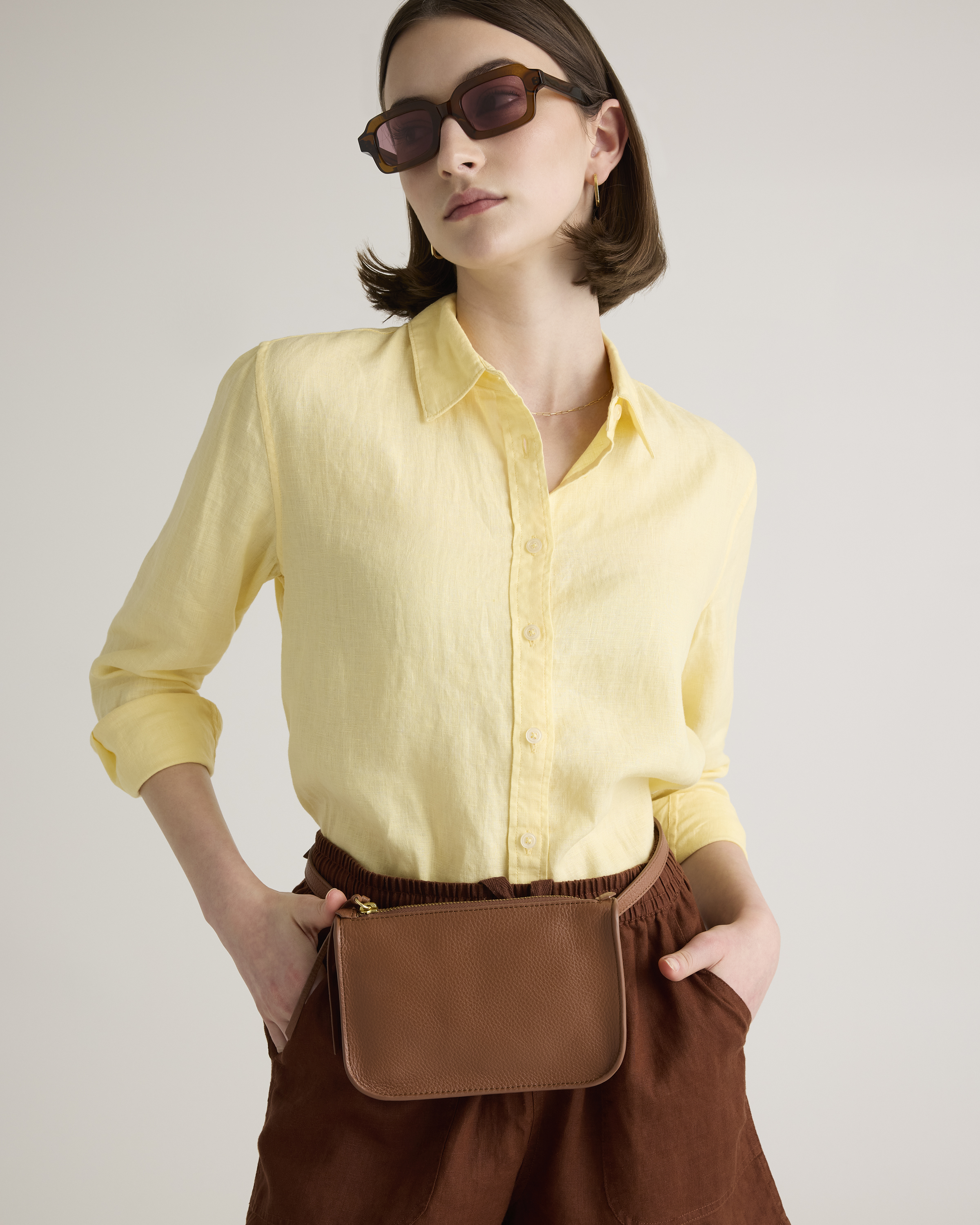 100% European Linen Long Sleeve Shirt