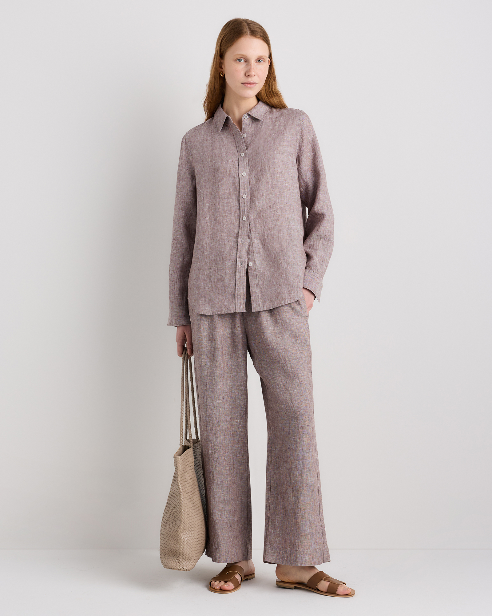 100% European Linen Long Sleeve Shirt