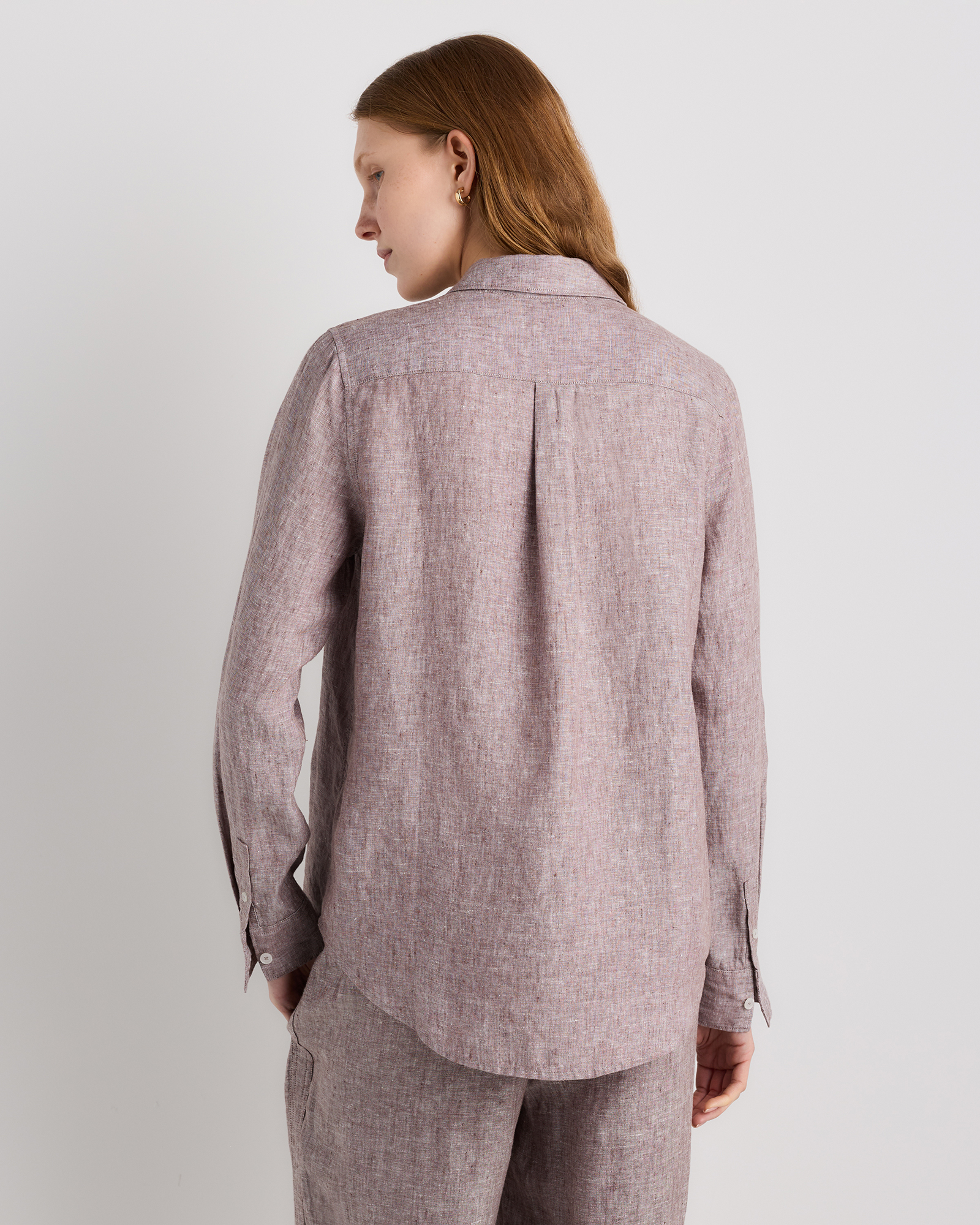 100% European Linen Long Sleeve Shirt