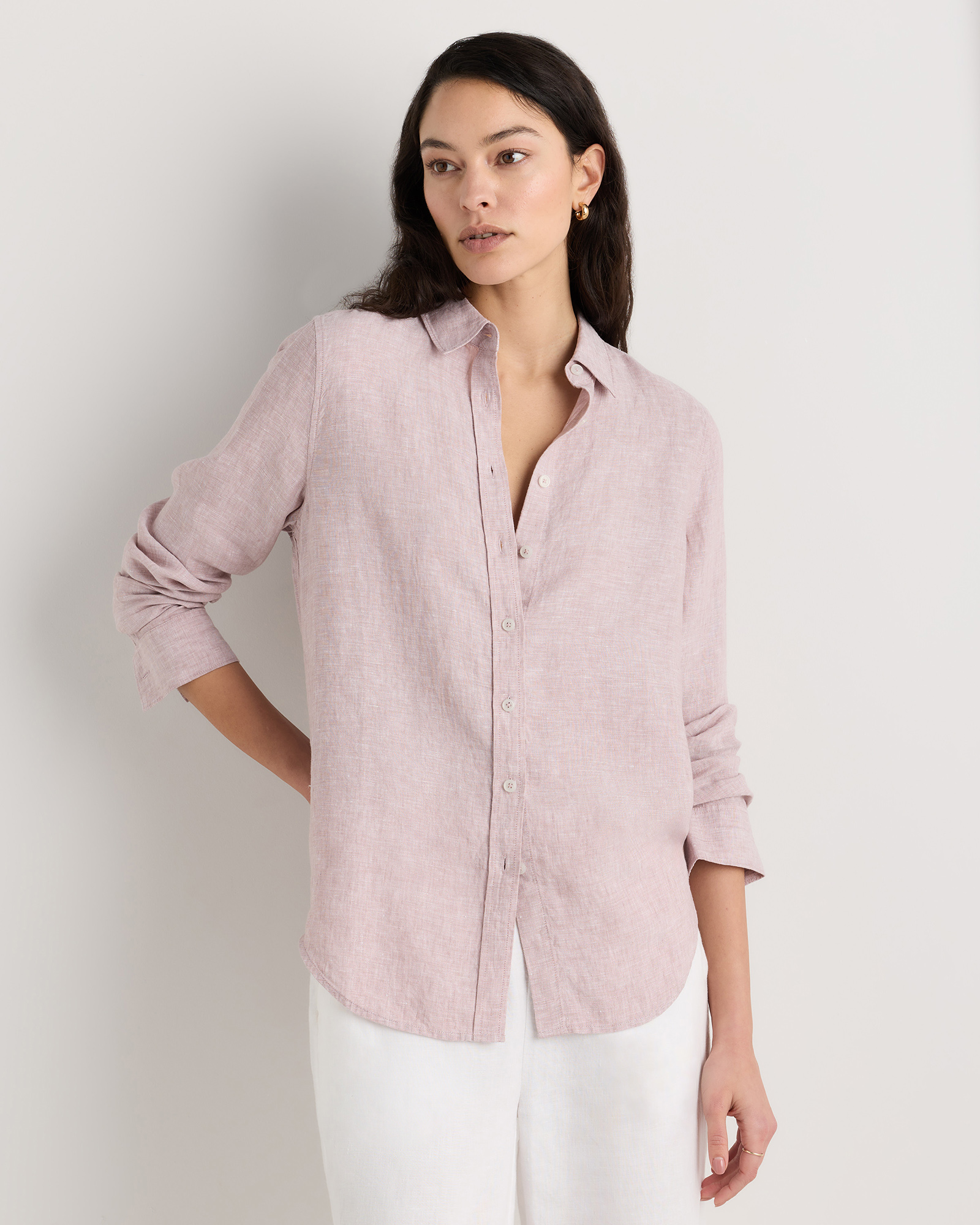 100% European Linen Long Sleeve Shirt