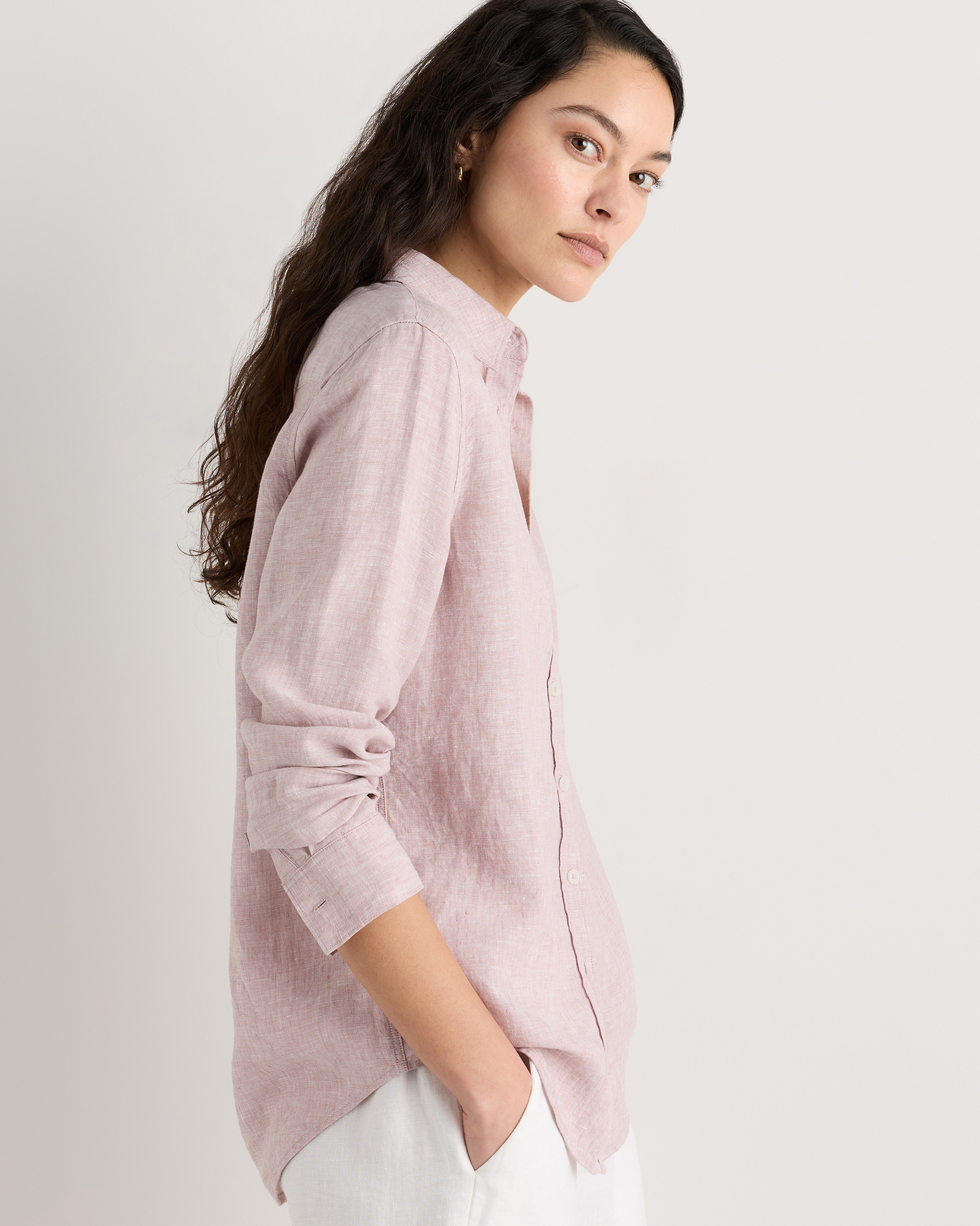 100% European Linen Long Sleeve Shirt