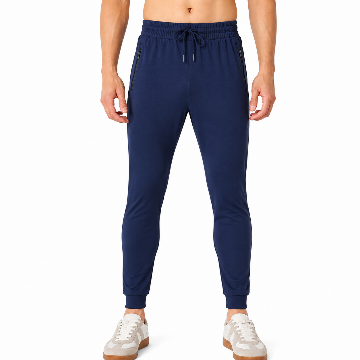 Charcoal Graphite jogger pants front view