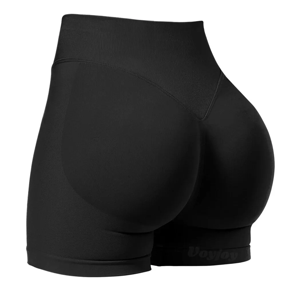 Women Workout Seamless Scrunch Butt Lifting Shorts Tummy Control Gym Yoga Shorts