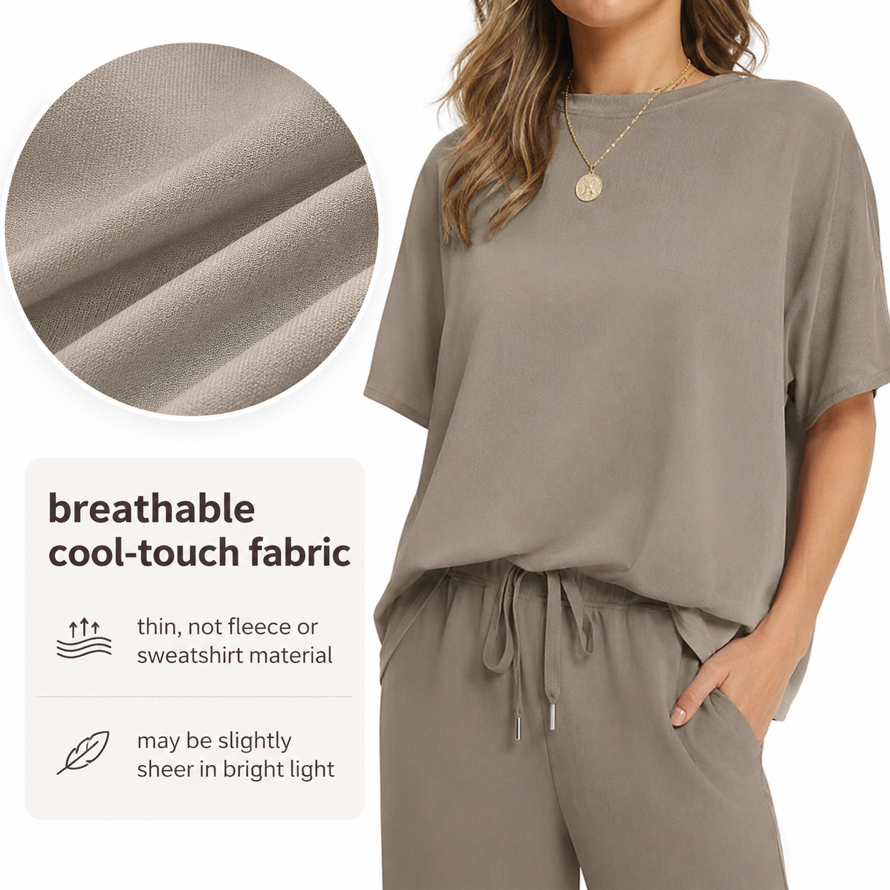 Two Piece Sets for Women Summer Outfits Oversized Wide Leg Crop Pants Lounge Sets Airport Beach Vacation Clothes |(Size Up 1-2 for Oversized Look) Casual Shortsleeve