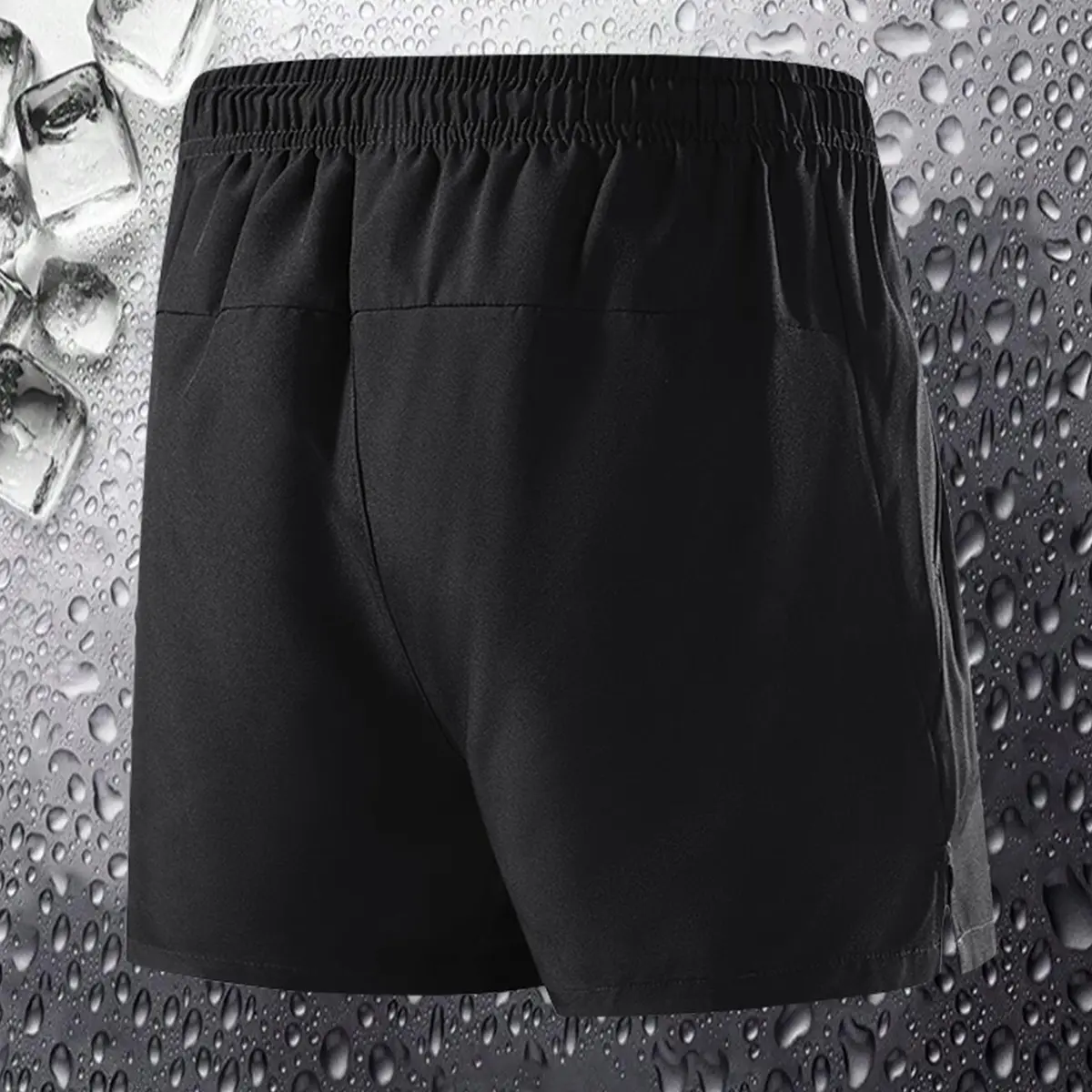 Men's Plain Solid Color Drawstring Pocket Shorts