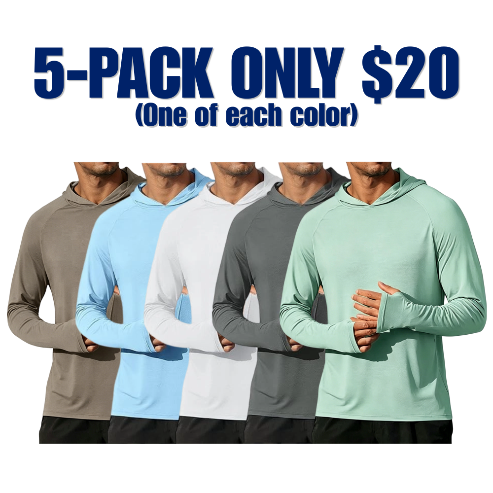 Men's Athletic Hooded Long Sleeves