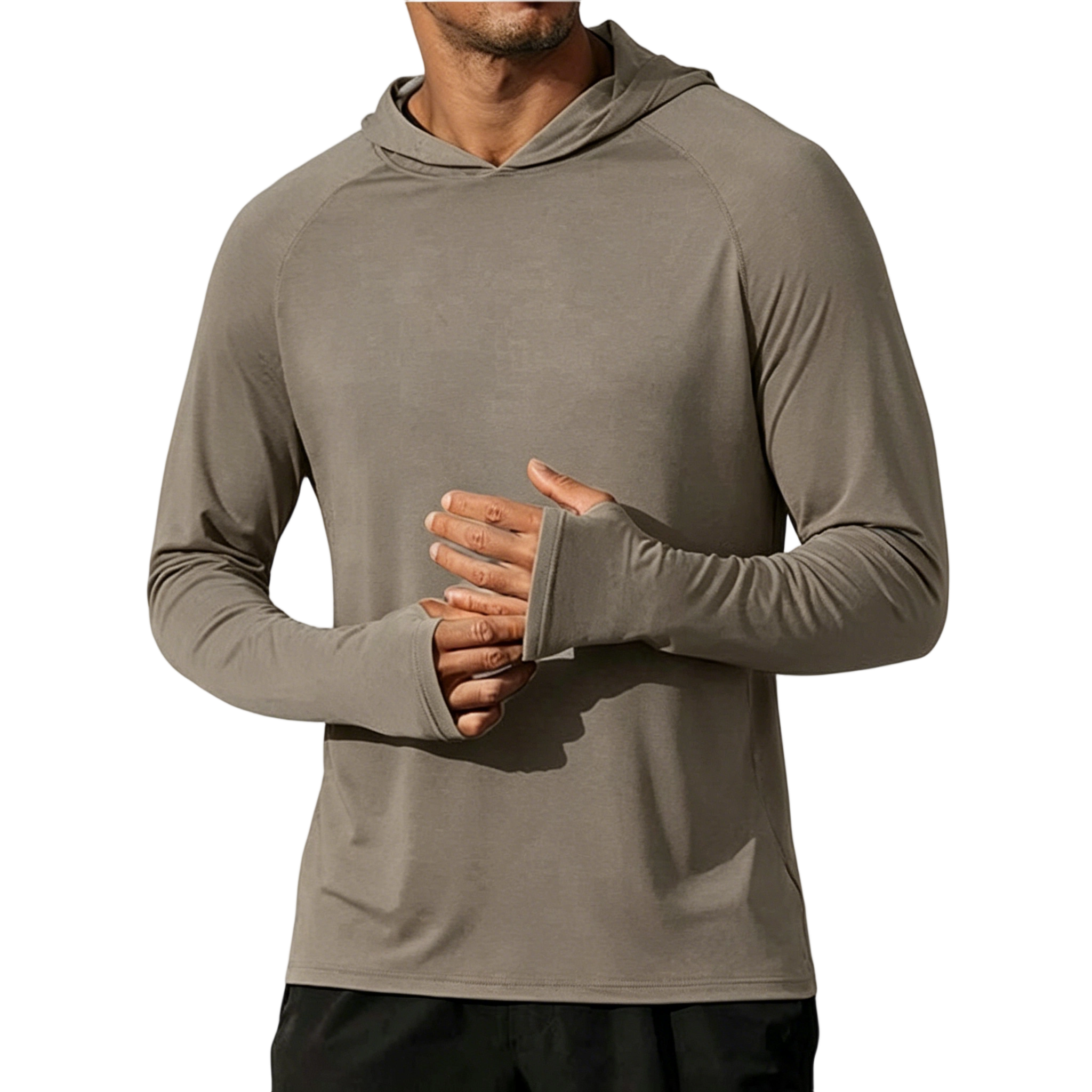 Men's Athletic Hooded Long Sleeves