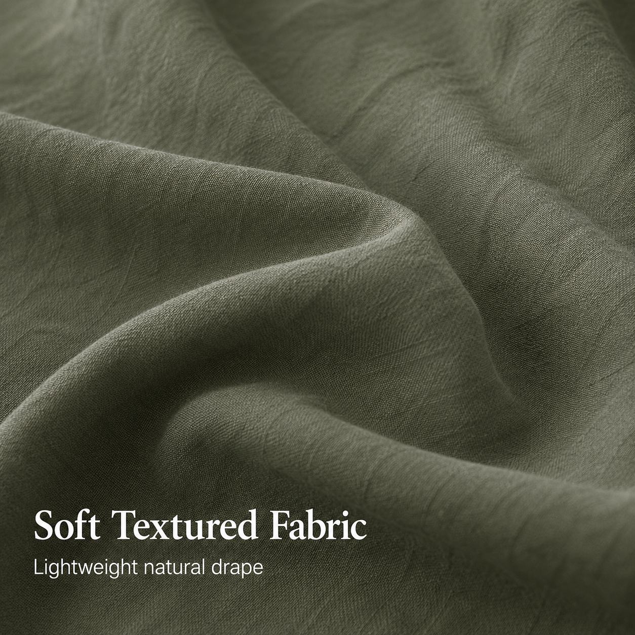 Soft textured fabric detail