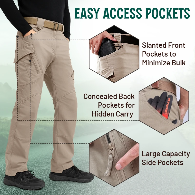 Tactical Waterproof Pants – Waterproof, Durable, Pockets, Breathable, Stain-resistant