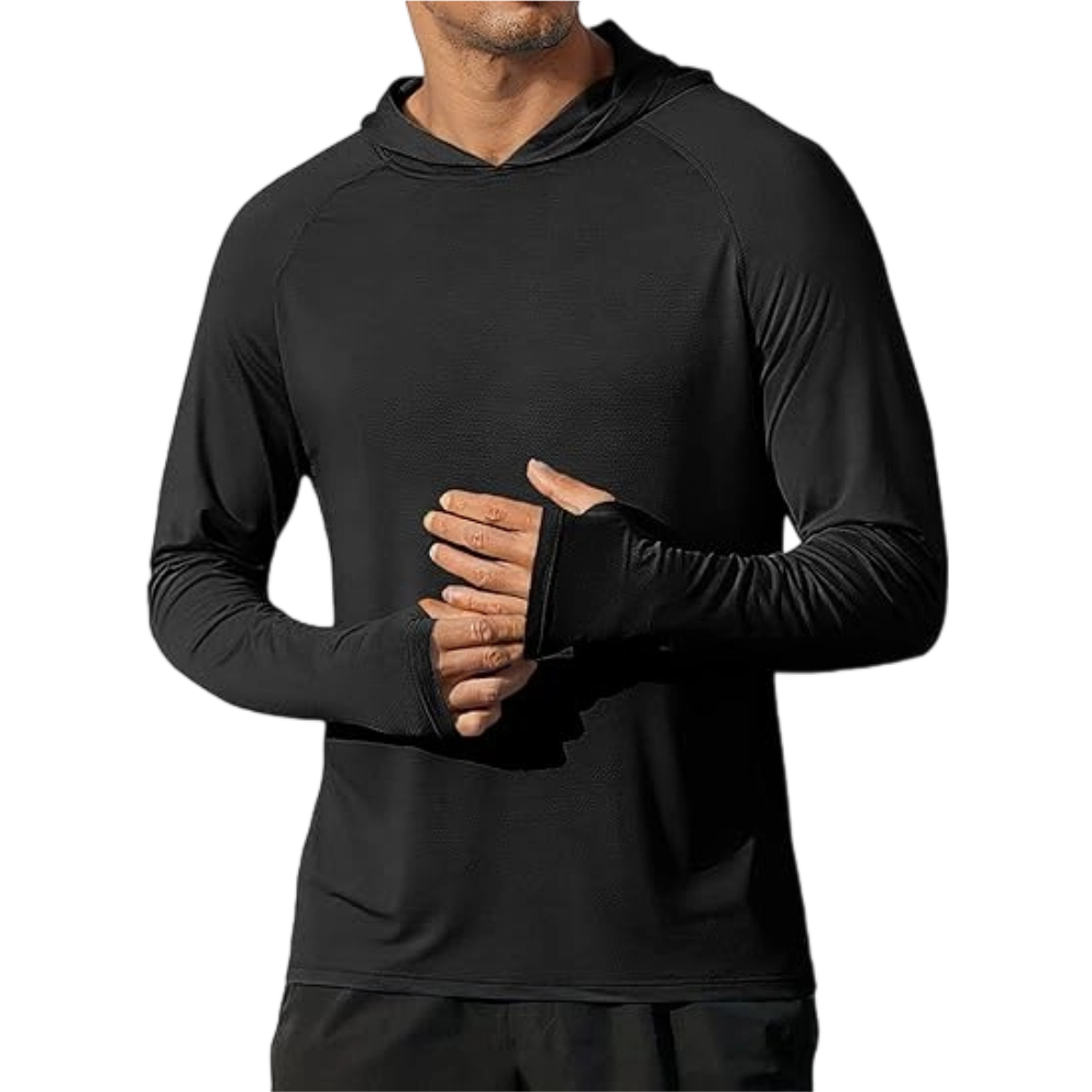 Men's Athletic Hooded Long Sleeves