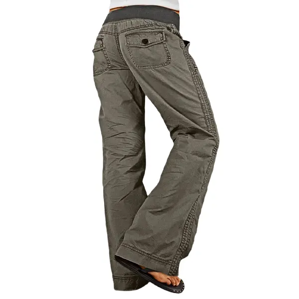 Women's High Stretch Mid Rise Straight Pants