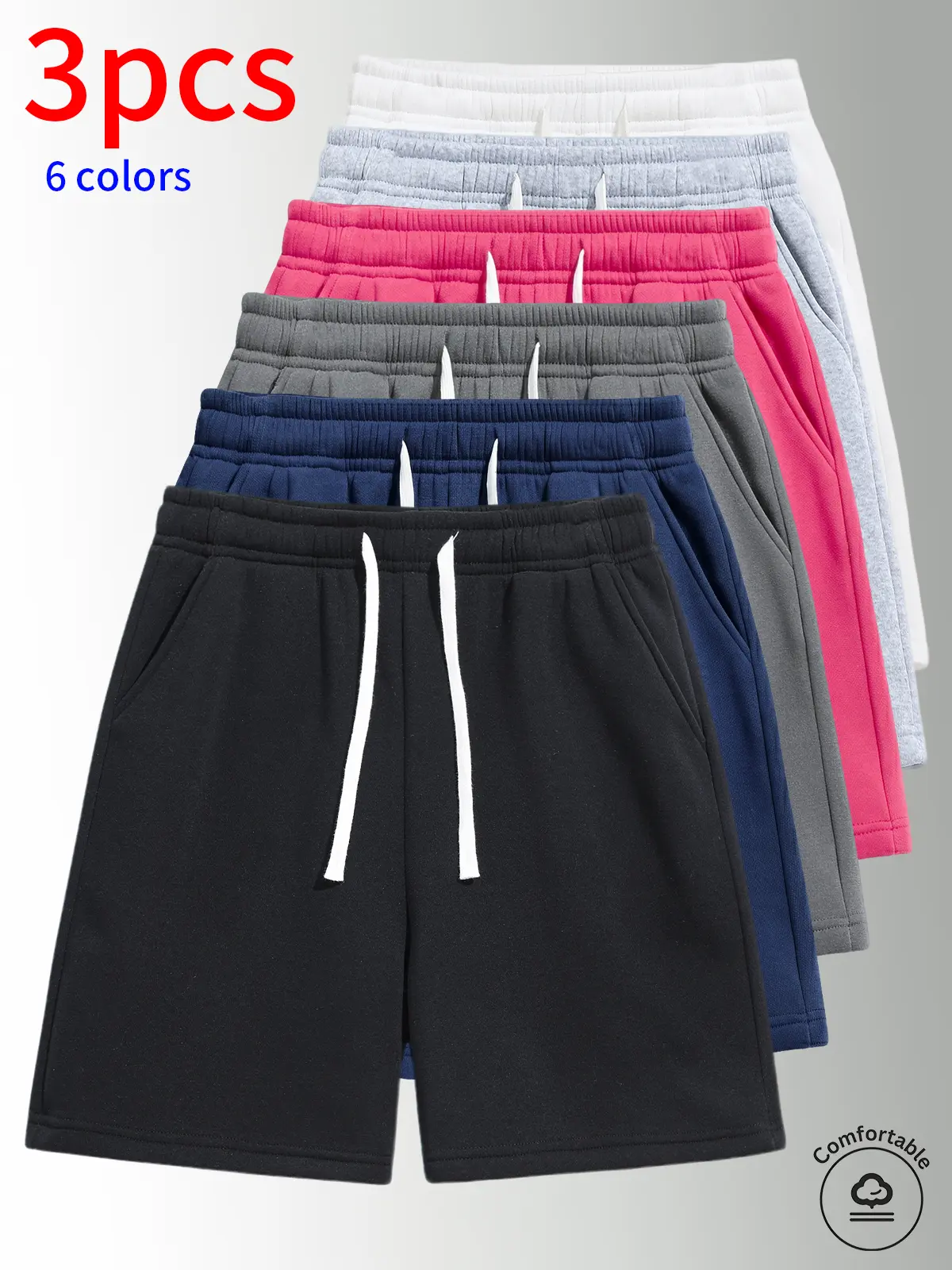 Clearance Sale Men's Breathable Drawstring Shorts, Comfortable Summer Casual Athletic Shorts with Pockets, Lightweight Beach Vacation Lounge Wear
