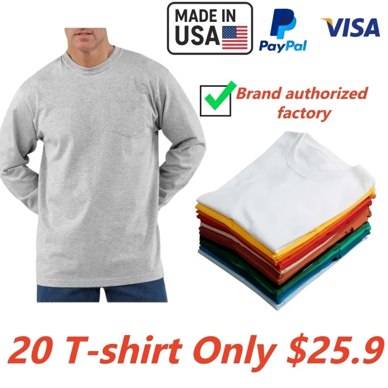 🔥Last Day 89% OFF🔥 Men’s Heavyweight Work Tee – Pocket Shirt (Loose Fit, Built to Last)