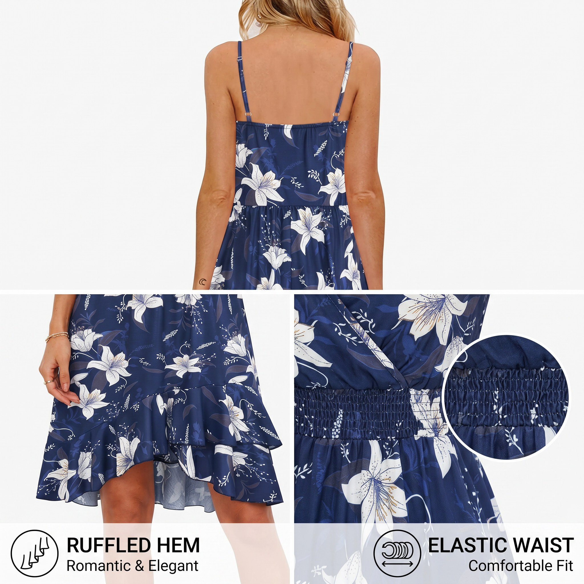 Lightweight floral fabric texture detail