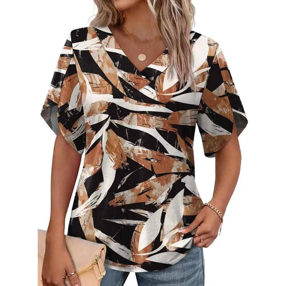 Women's V-neck cropped top