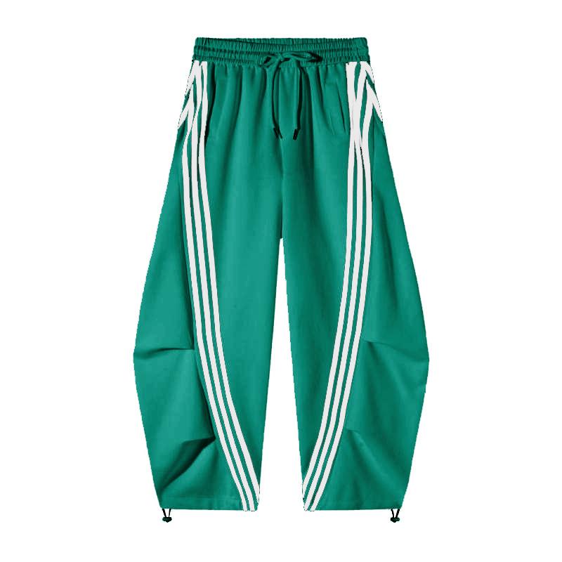 Loose Wide Leg Striped Track Pants