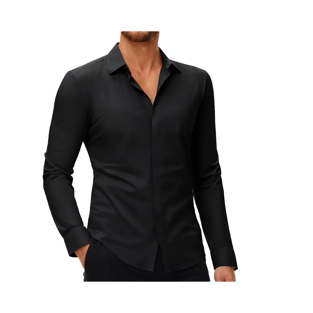 Men's 4-Way Stretch Long Sleeve Dress Shirt