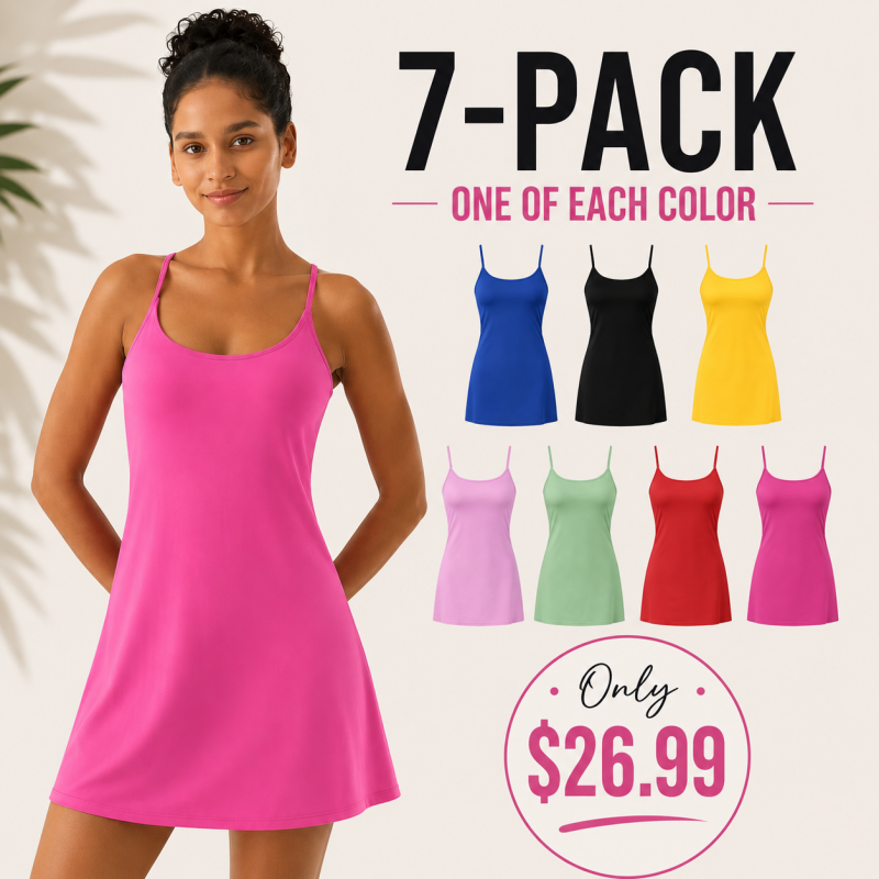 🔥Last day promotion🔥Plush Backless Active Dress-Easy Peezy Edition