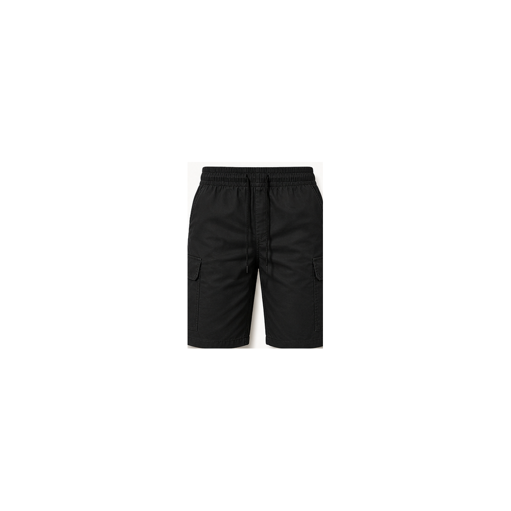 Black cargo shorts