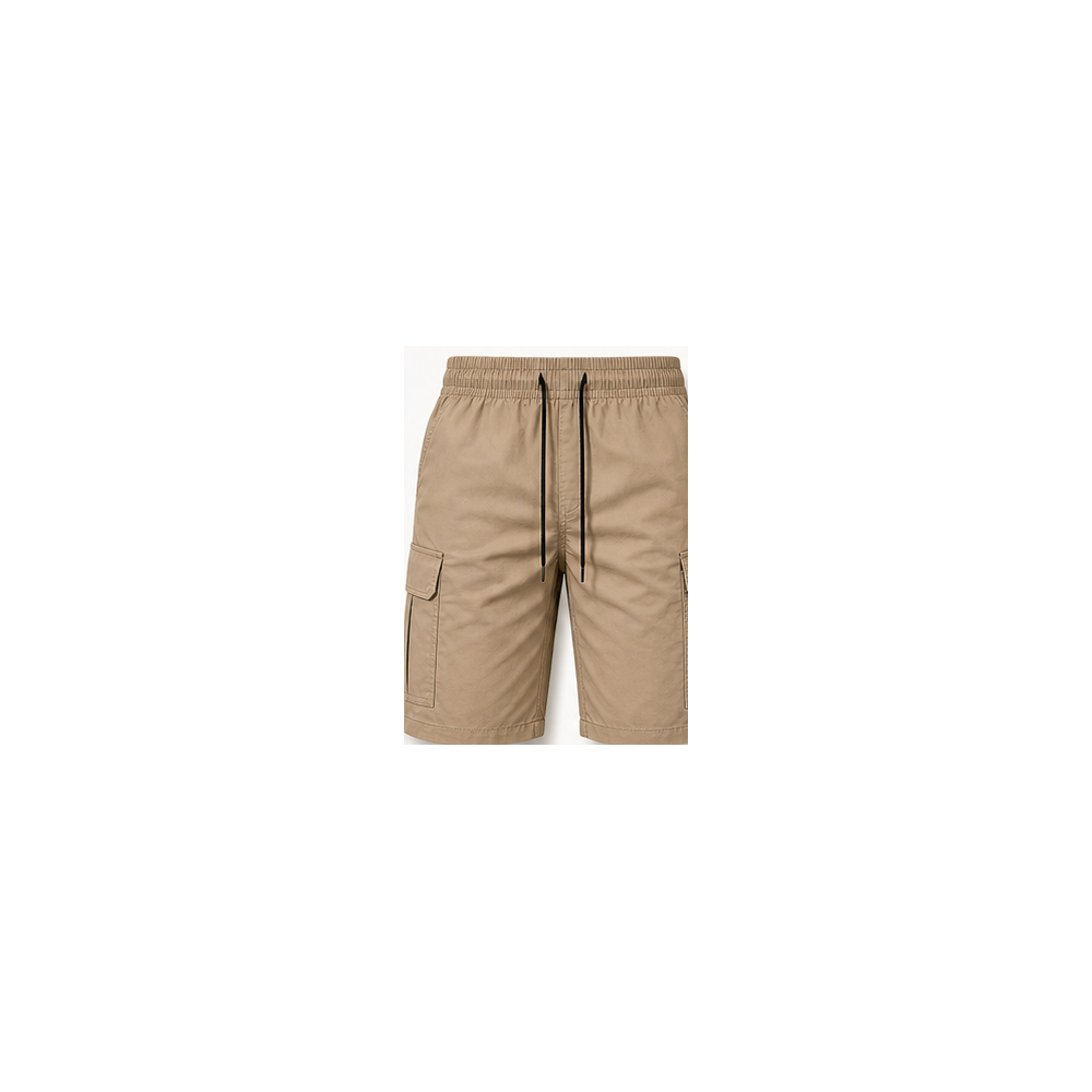 Khaki cargo shorts