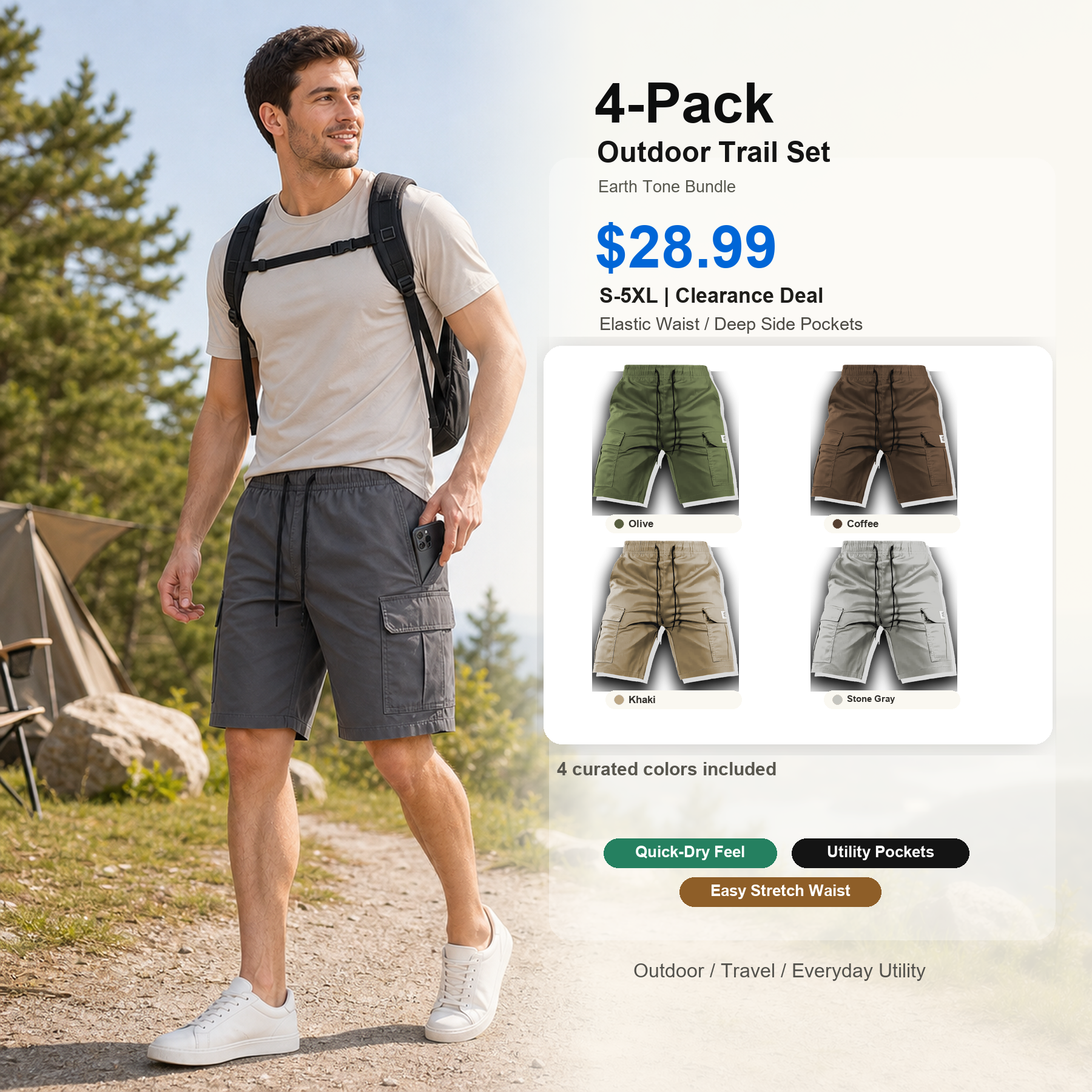 4-Pack Outdoor