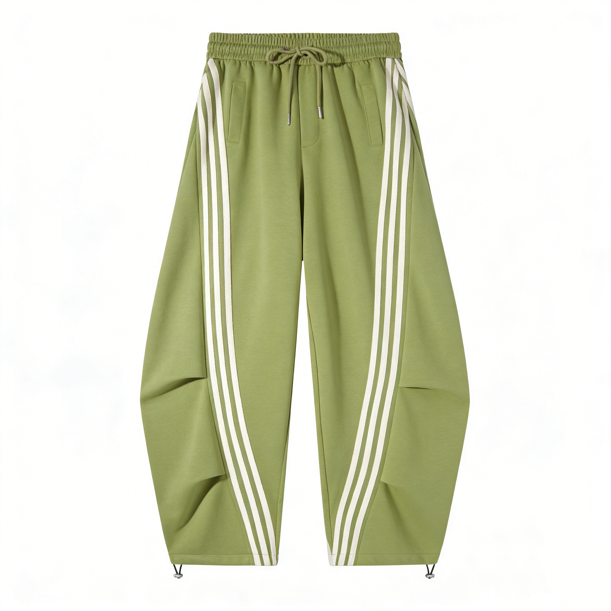 Loose Wide Leg Striped Track Pants