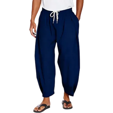 Men's Breathable Cotton Linen Casual Harem Pants