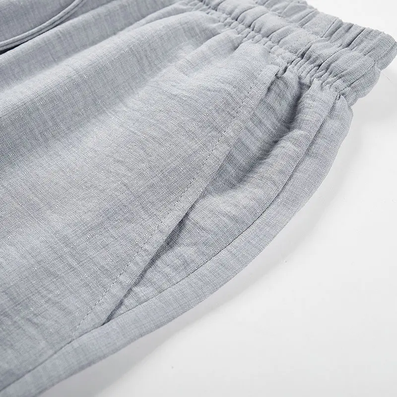 Comfortable Lyocell Linen Trousers，Men’s Casual Straight-Leg Pants, Summer 2026 New Arrival — Loose Fit, Breathable, Drapey Long Pants for Outdoor Walking, Camping, and Vacation; Cool, Soft