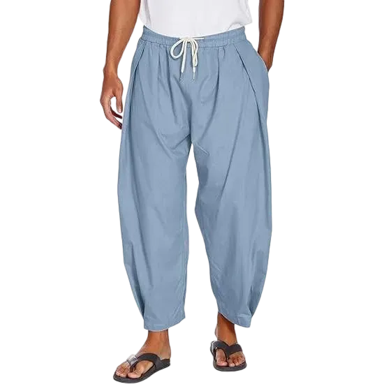 Men's Breathable Cotton Linen Casual Harem Pants