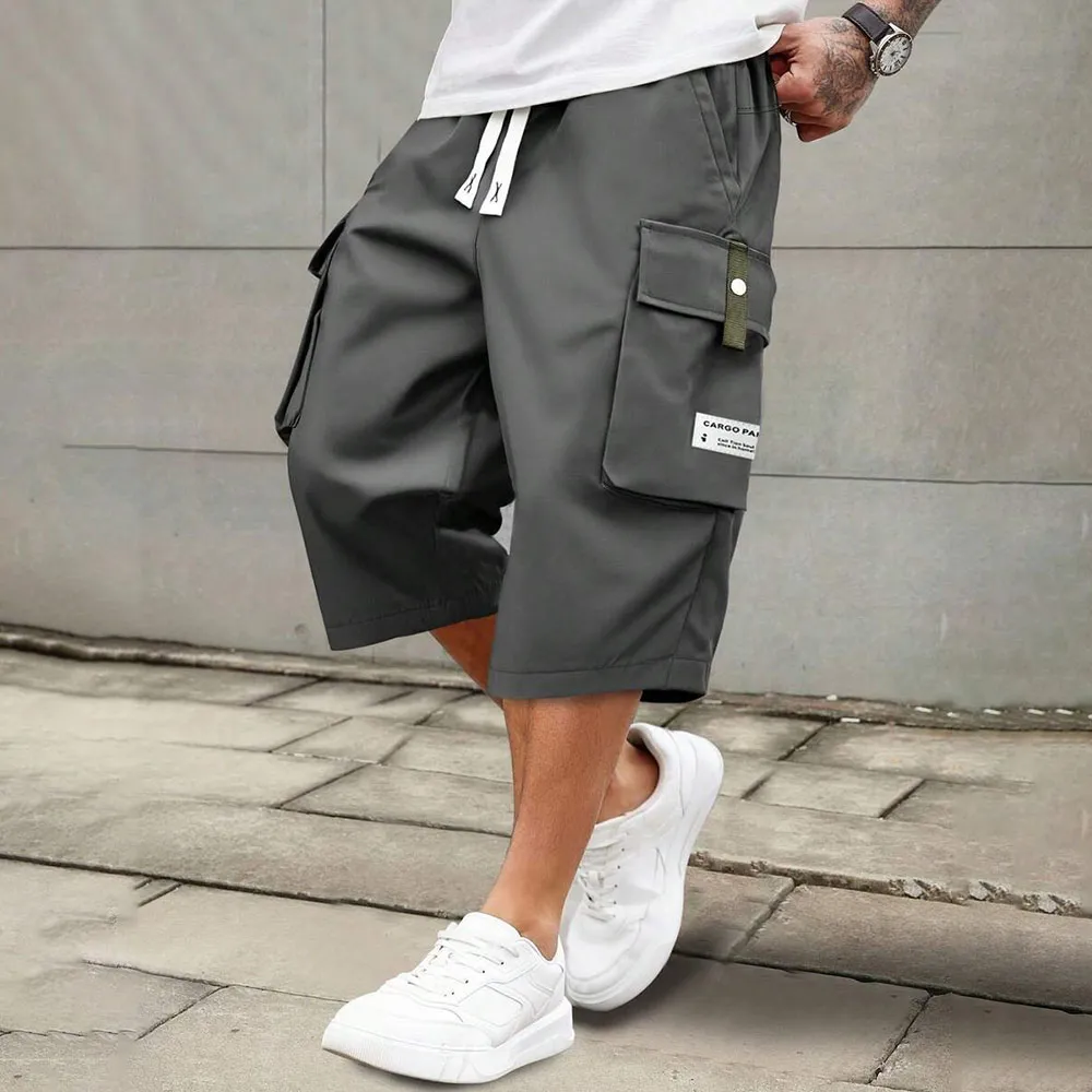 Men's Casual Cargo Calf Shorts