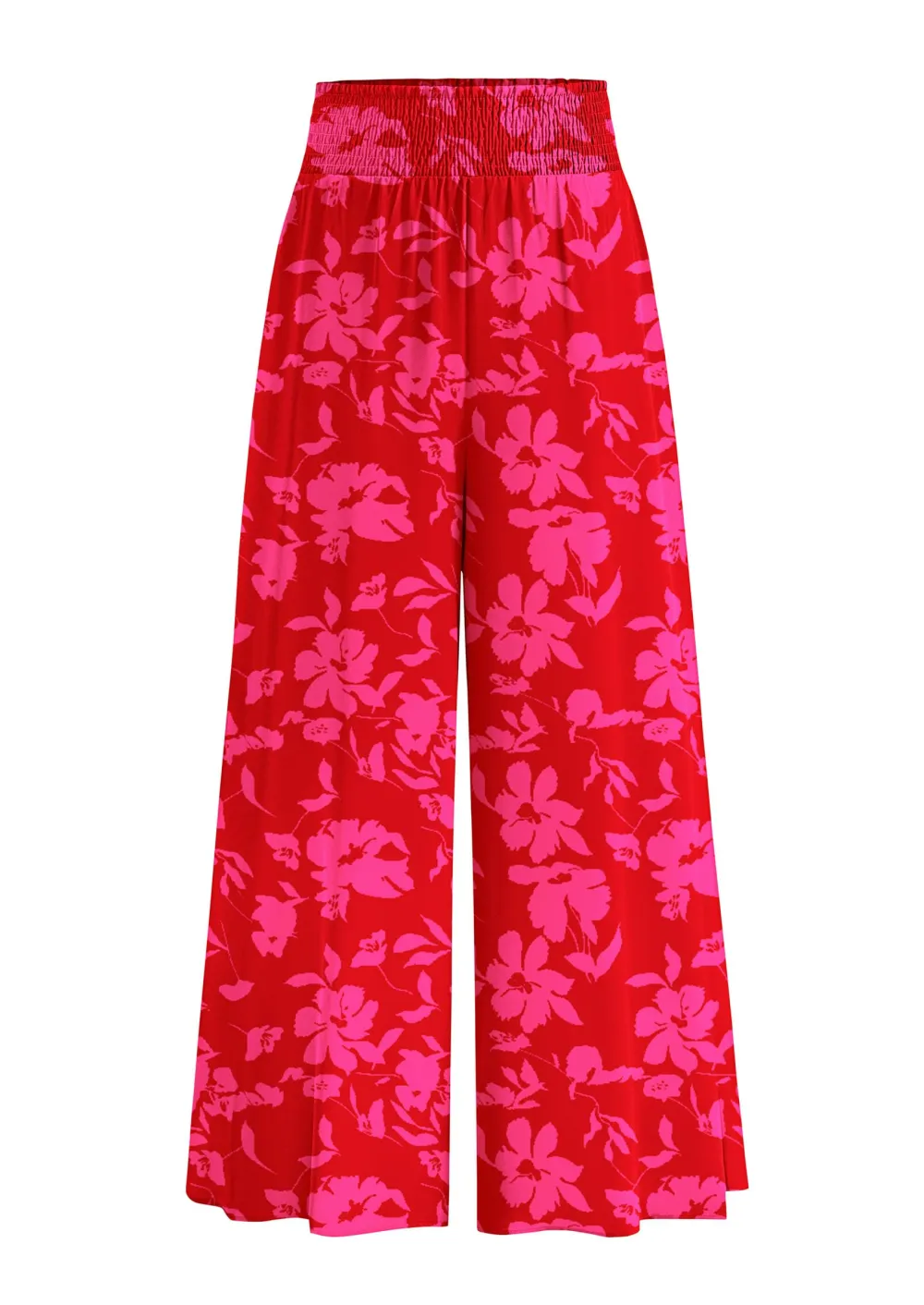 Casual Elastic High WaistedPockets Boho Beach Wide LegPalazzo Pants