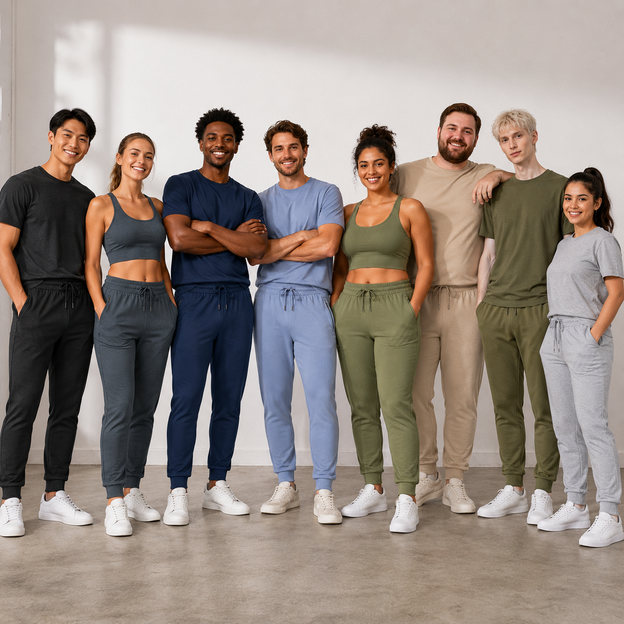 Men's jogger pants group photo