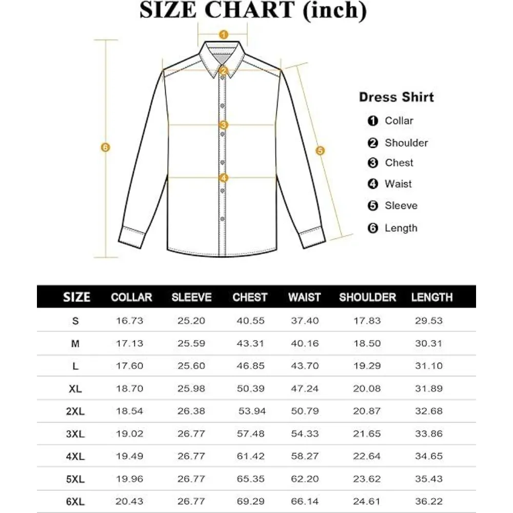 Men's 4-Way Stretch Long Sleeve Dress Shirt