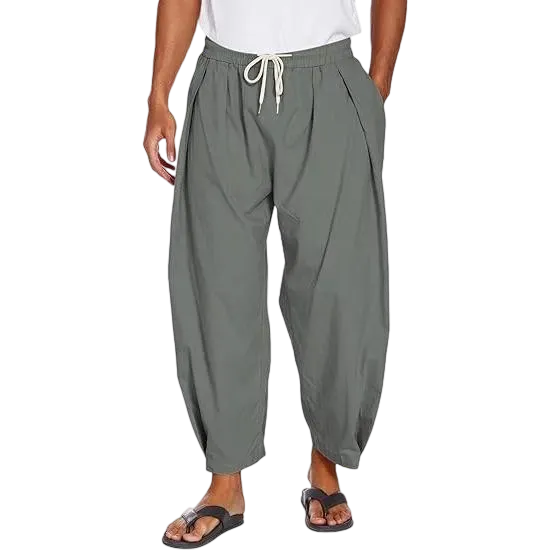 Men's Breathable Cotton Linen Casual Harem Pants