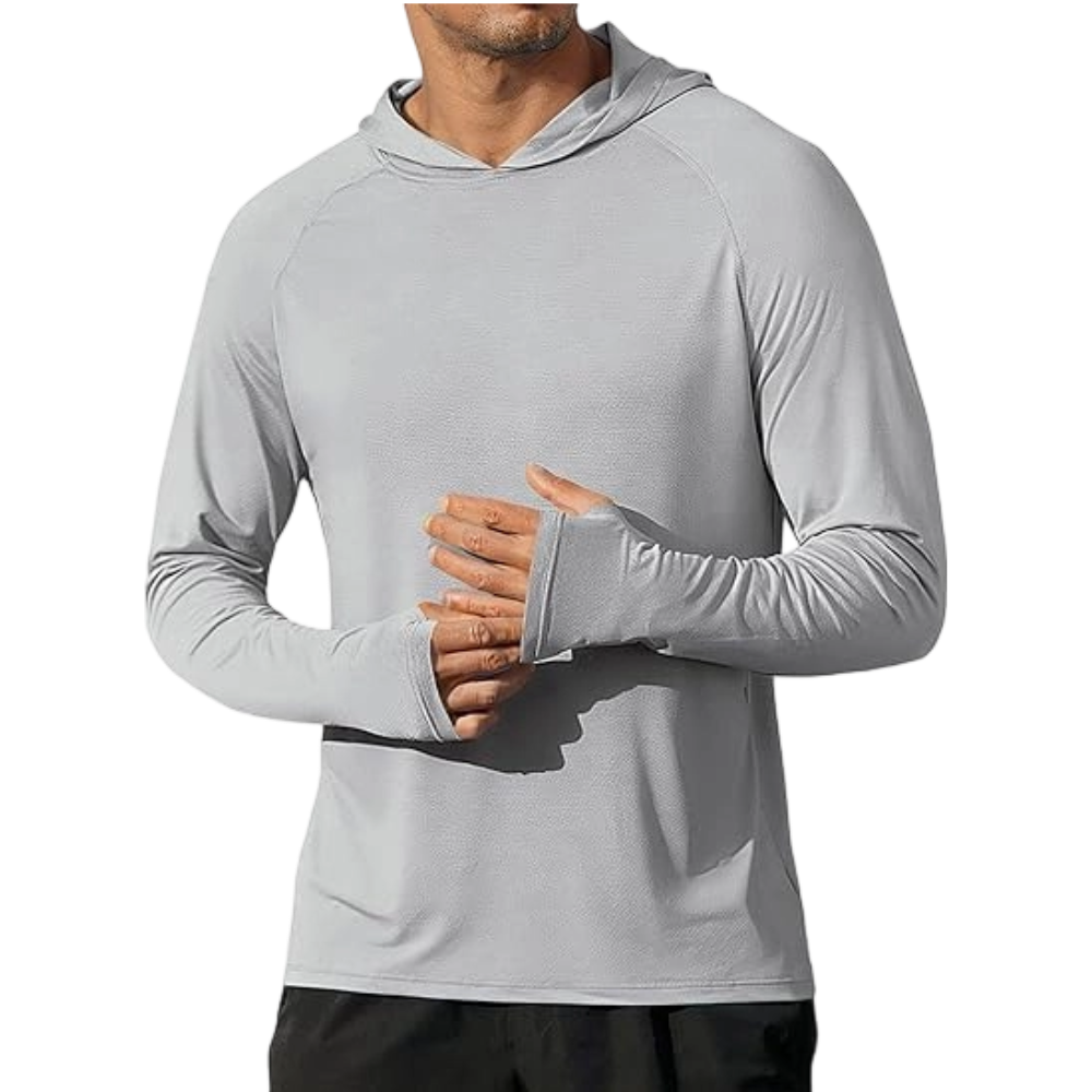 Men's Athletic Hooded Long Sleeves