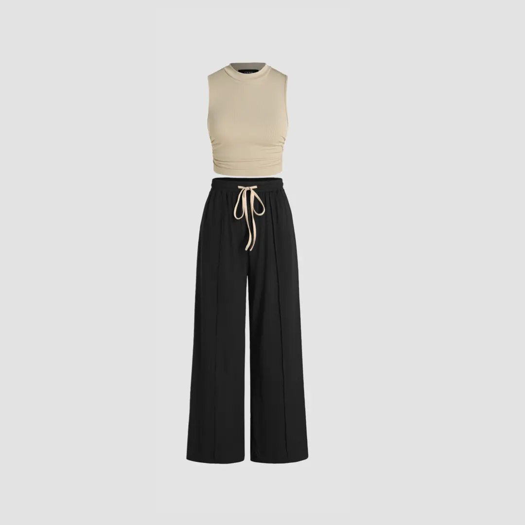 Cider [8 colors, Size 0-26] Tank Top & Elastic Waist Pants Set