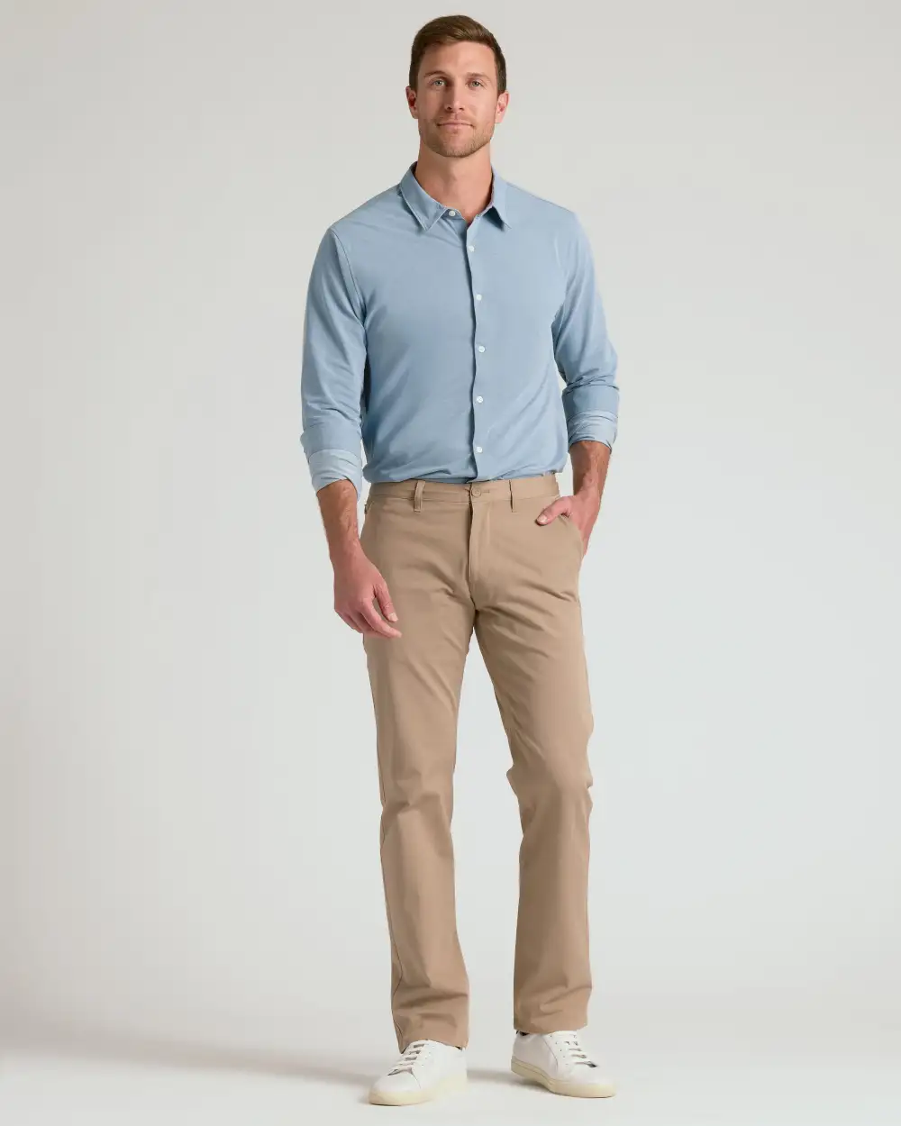 Stretch Oxford Long Sleeve Shirt