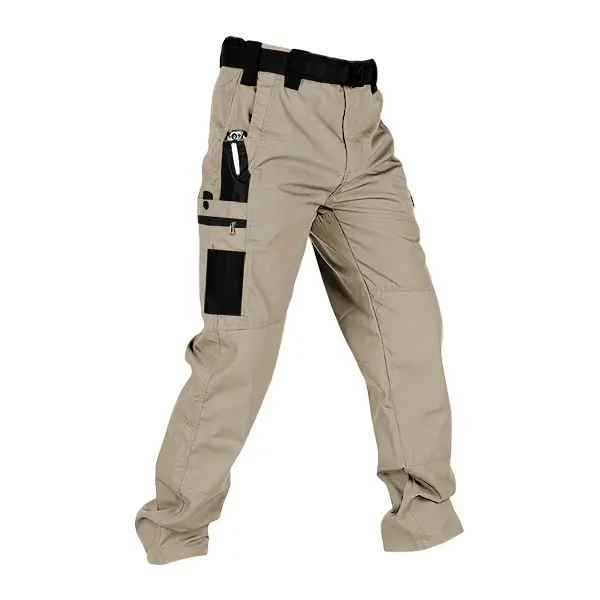 Men's Solid Color Tactical Work Pants,230g/m² new fabric，with Multiple Pockets and Zipper Closures, Durable Outdoor Training Pants, Available in Multiple Colors, Fishing, outdoor activities, work, hiking, camping，Suitable for Spring and Autumn Wear.
