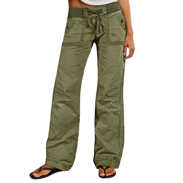 Women's High Stretch Mid Rise Straight Pants