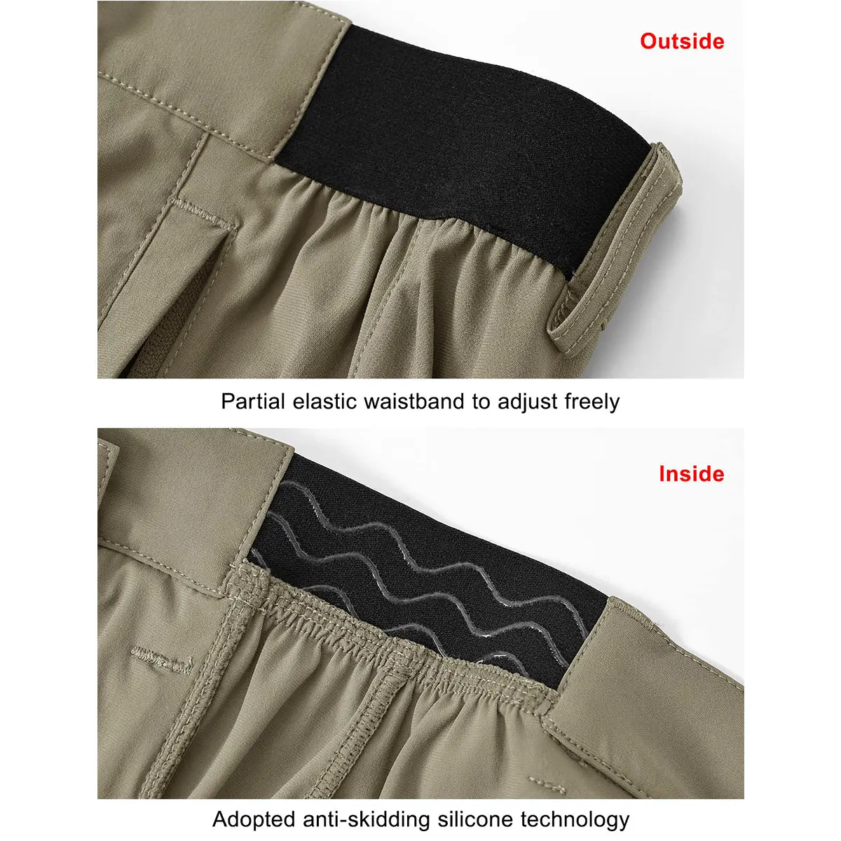 Men's Plus Size Golf Work Shorts - Quick-Dry