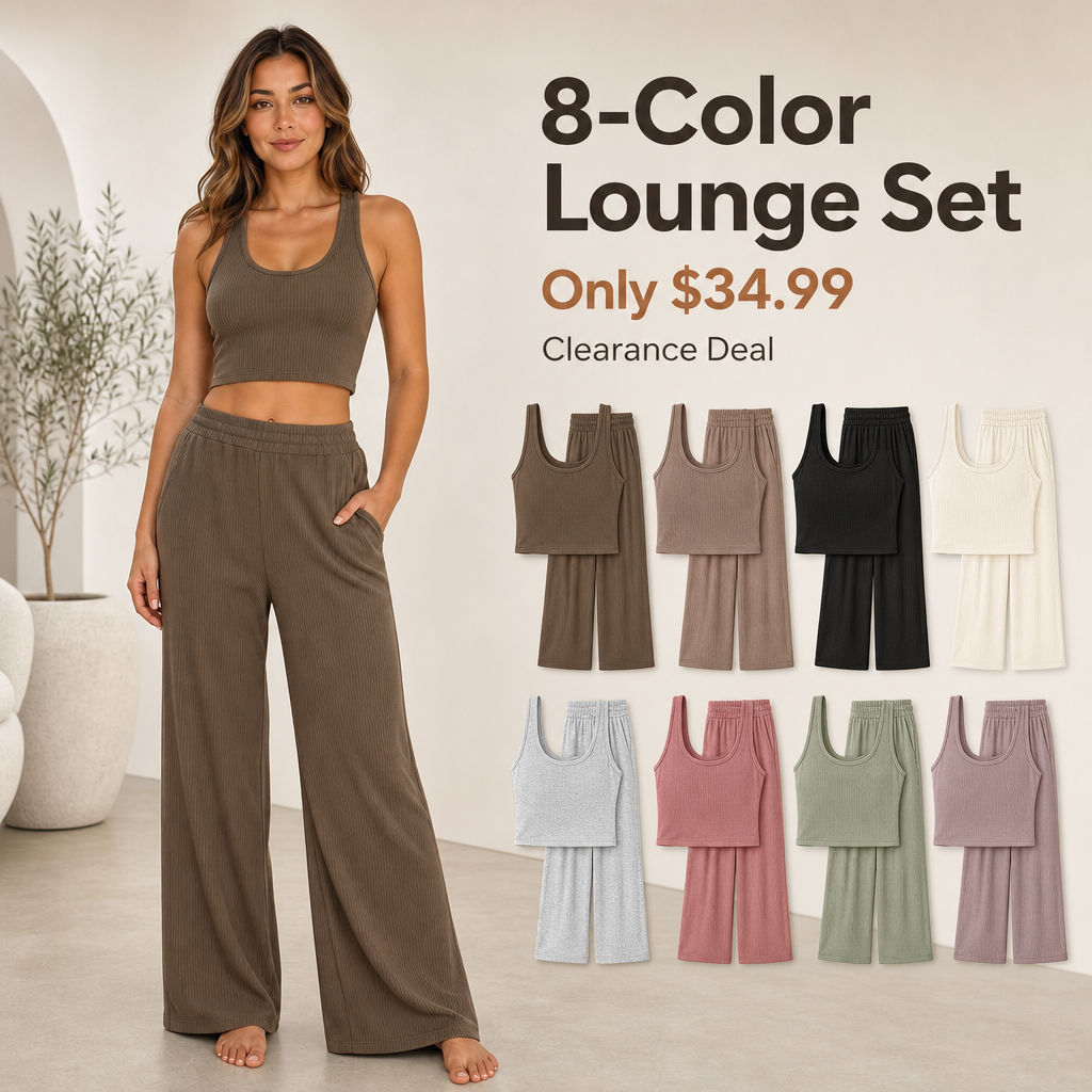 8-Color Lounge Set Only $34.99 Clearance Deal promotional image