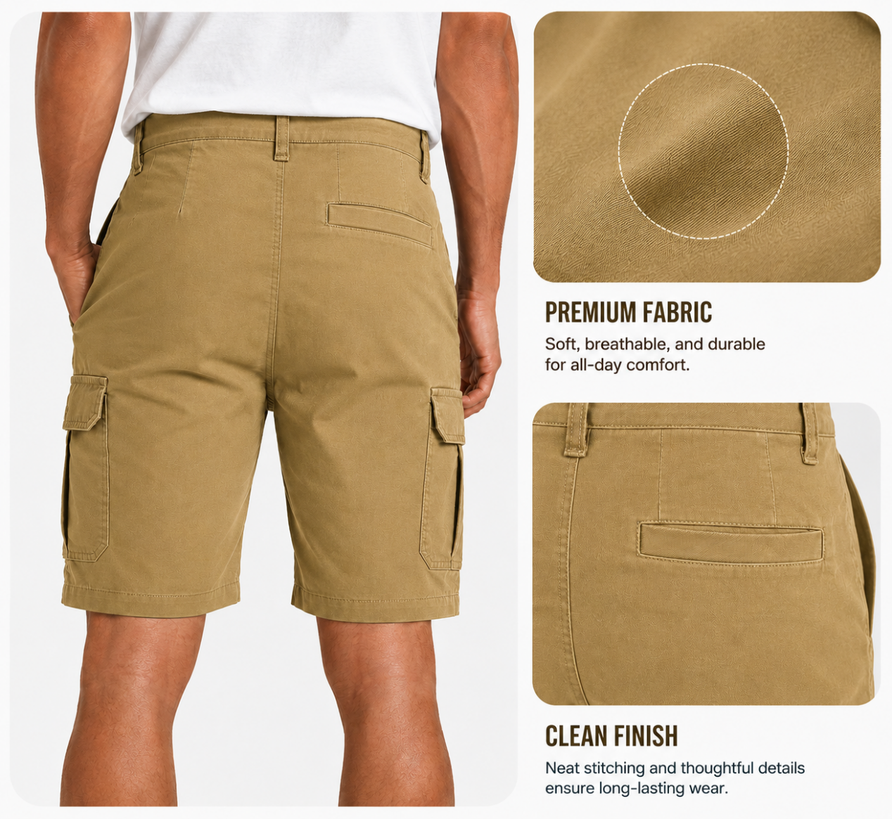 Back pocket and twill texture detail