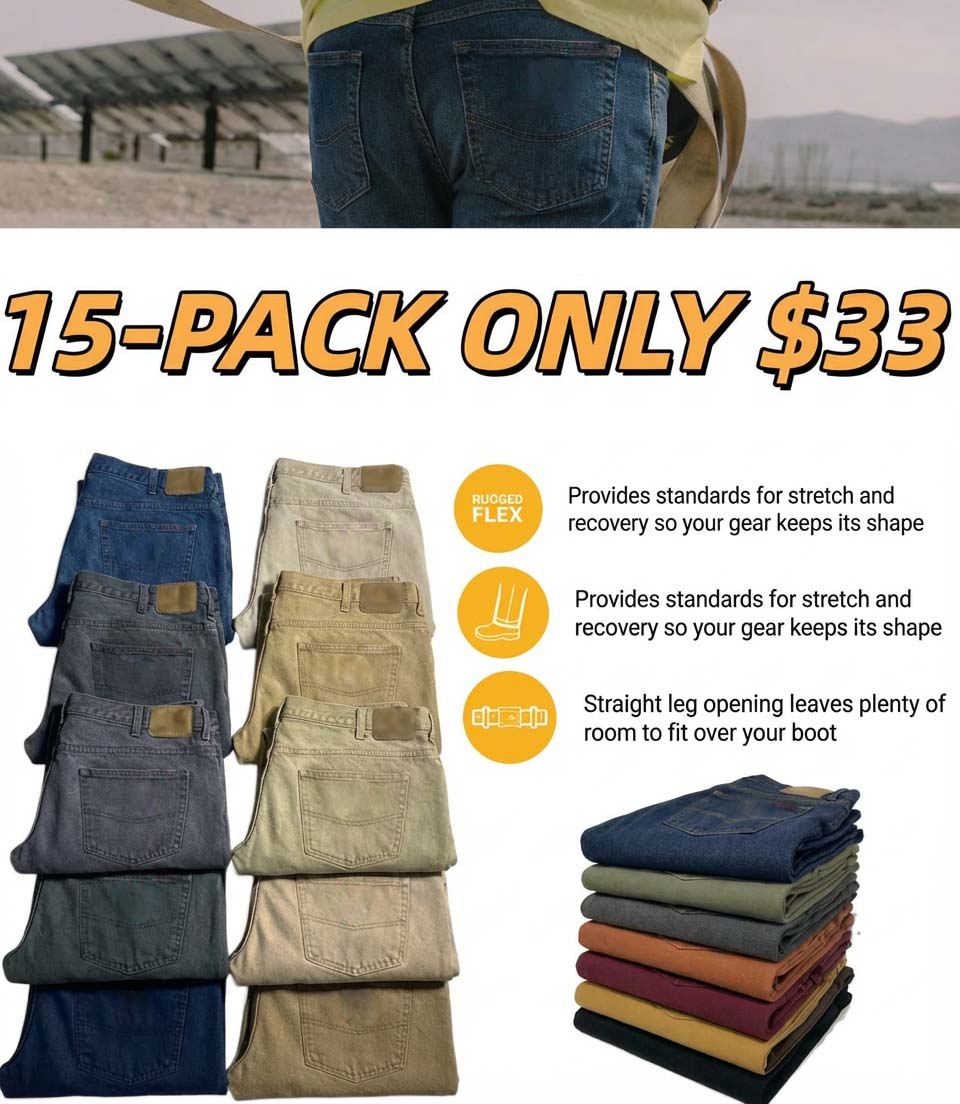 Last Day Promotion🔥🔥 Men's Flex Jeanswith 7 Pockets